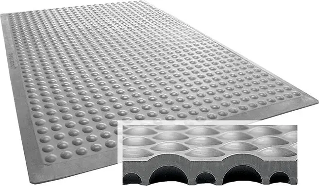 Arbeitsplatzmatte YOGA FLEX Basic grau B90xT60 cm YOGA-FLEX | Einzelmatte | 600 mm | 900 mm | 1773226 Finale Aktion