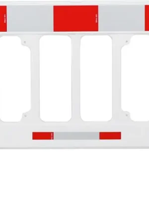 Absperrgitter HDPE 2000x1000 weiss rot-weiss | weiß/rot-weiß | 1776900 Letzte Chance