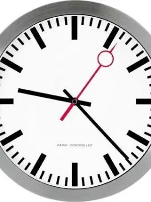 Quarzwanduhr Ø 30 cm satin aluminium | Quarz | 1782608 Rabatt