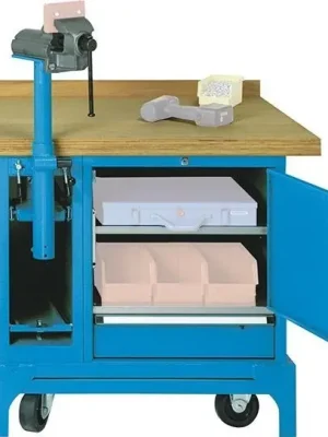 Mob.Werkbank FMW100/T o.Kabelaufroller RAL5012 LOKOMA | ohne Kabelaufroller | 1770978 Billig