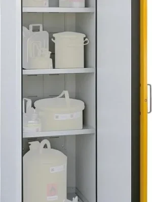 Günstig Sicherheitsschrank Typ 90-600 Türen gelb LACONT | SIS Typ 90/600 | RAL 1007 narzissengelb | 1 (DIN rechts) | 595x598x1935 mm | 492x430x1700 mm | 1782596