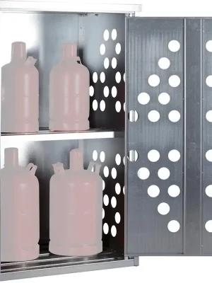 Kleingasflaschenschrank f.10Fl.1TürR,vzg | K-GFS 10 | 860x720x1435 mm | 1 Flügeltür, DIN rechts | 10 | 4 | 1784608 Saisonangebot