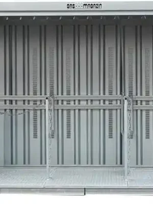 Ausverkauf Gasflaschenmagazin 125 m Boden 1420x1490x2250 | 1420x1490x2250 mm | 1300x1250x2080 mm | 1300x1970 mm | GM 125 | 1784487