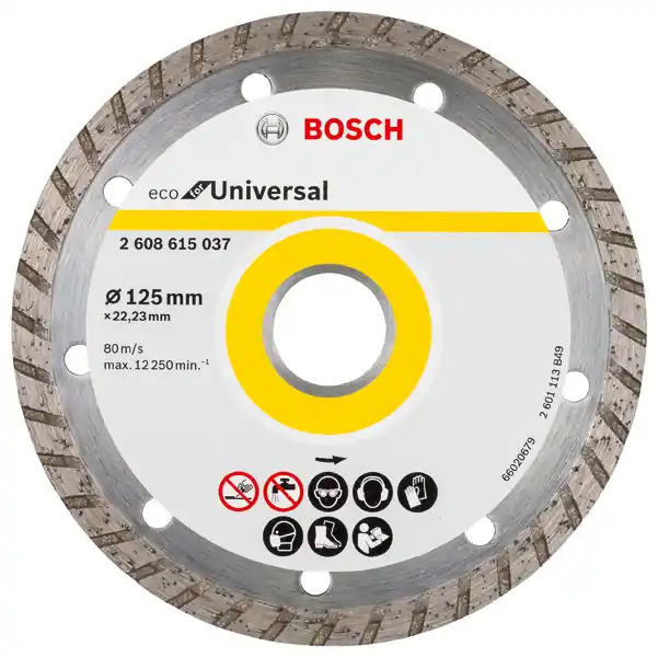 Ausverkauf Bosch Diamanttrennscheibe Turbo Eco For Universal, 125mm | 125 mm | 2,4 | 1008707
