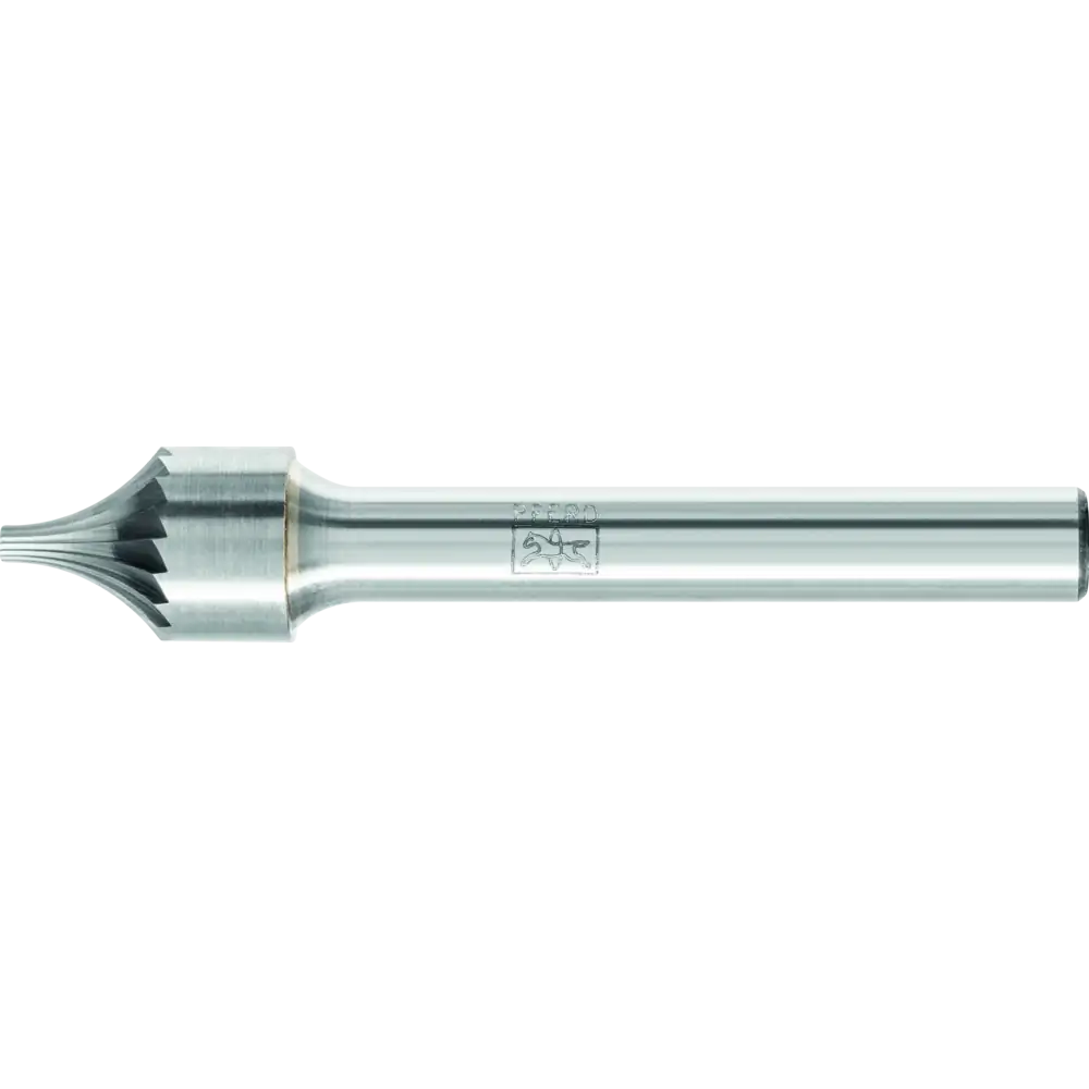 Ausverkauf PFERD Hartmetall Verrundungsfrässtift V Ø 10x15mm Schaft-Ø 6mm Z3 universal mittel | 10 mm | 2 mm | 1064028