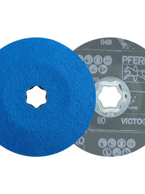PFERD COMBICLICK Fiberscheibe Ø 125mm VICTOGRAIN-COOL80 für Stahl und Edelstahl | 80 | VICTOGRAIN-COOL | 125 mm | 25 Stück | 1070222 Bestpreis