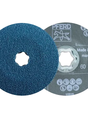 PFERD COMBICLICK Fiberscheibe Ø 115mm VICTOGRAIN-COOL80 für Stahl und Edelstahl | 80 | VICTOGRAIN-COOL | 115 mm | 25 Stück | 1070214 Mega-Angebot