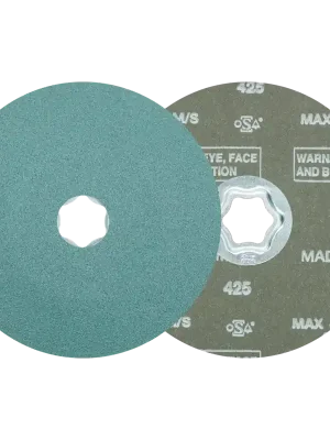 Versand Am Gleichen Tag PFERD COMBICLICK Zirkon Fiberscheibe Ø 125mm Z120 für hohen Abtrag auf Stahl | 120 | Zirkonkorund Z | 125 mm | 25 Stück | 1070473