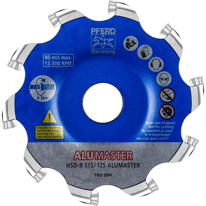 Begrenztes Angebot PFERD Hochleistungsfrässcheibe ALUMASTER R Ø 115mm für Winkelschleifer Alu Bearbeitung | 1064268