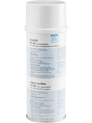 PFERD Schleiföl 411 NE in Spraydose für Buntmetall und Edelstahl | Buntmetalle, INOX | 400 ml | 1066296 Highlight