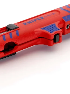 Neu Im Sortiment KNIPEX Universal-Abmantelungswerkzeug 125 mm | Umfassendere Funktionen, inkl. Längsschneider und Messereinstellungen | 125 mm | 1166220