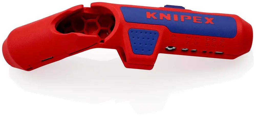 KNIPEX ErgoStrip® Universal-Abmantelungswerkzeug für Linkshänder 135 mm | Linkshänder | 1166223 Neu Im Sortiment