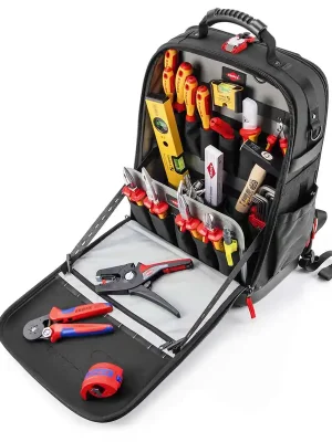 Finale Aktion KNIPEX Werkzeugrucksack Modular X18 Elektro 22-teilig 530 mm | 1165985