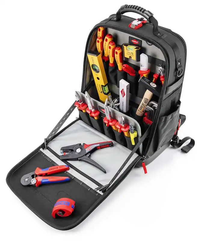 Finale Aktion KNIPEX Werkzeugrucksack Modular X18 Elektro 22-teilig 530 mm | 1165985