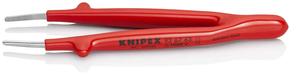 Versand Am Gleichen Tag KNIPEX Universalpinzette isoliert tauchisoliert 145 mm | 3 mm | 145 mm | 1166951