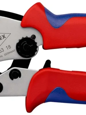Direktkauf KNIPEX Twistor16® Selbsteinstellende Crimpzange für Aderendhülsen mit drehbarem Crimpkopf mit Mehrkomponenten-Hüllen verchromt 200 mm | 1167187