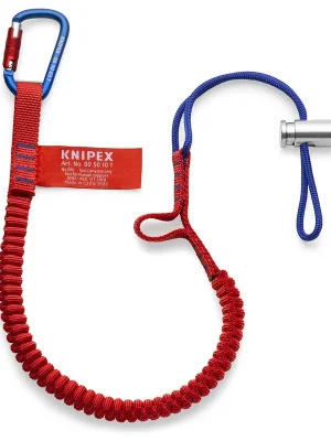Online Kaufen KNIPEX Fangleine mit fixiertem Materialkarabiner Zur Werkzeug-Absturzsicherung 900 mm | 1166033