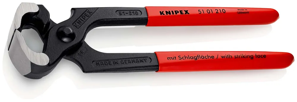 Billig KNIPEX Hammerzange mit Kunststoff überzogen schwarz atramentiert 210 mm | 1166488