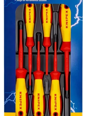 Zertifiziert KNIPEX VDE Schraubendreher-Paket Schlitz / Phillips® / Pozidriv® 6-teilig | 1165926