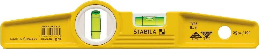 STABILA Wasserwaage Torpedo 25cm 81S | mit Gürteltasche | 1413192 Sofort Bestellen