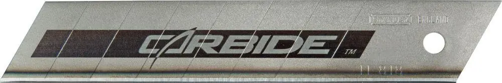 Sofort Bestellen STANLEY Abbrechklinge Carbide 18mm a 10 Stück | Wolframcarbid | 10 Stück | 7 | 18 mm | 1353900