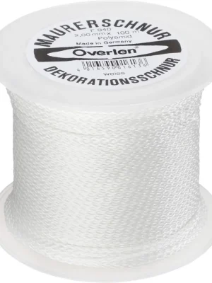 Overmann Kordel Polyamid 2,0mm 100m weiß | rohweiß | 2 mm | 100 kg | 1413341 Neu Im Sortiment