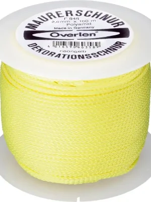 Expressversand Overmann Maurerschnur Polyamid 2,0mm 100m neon-gelb | neongelb | 2 mm | 80 kg | 1416441