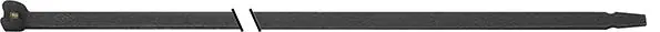 SapiSelco Kabelbinder Nylon schwarz100x2,5mm a100Stück mit Stahlnase | 24 mm | 100 x 2,5 mm | 1396553 Markenprodukt