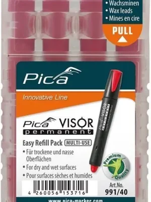 Markenware Pica Minen-Set für Permanentmarker VISOR Industrial rot | rot | 1408685