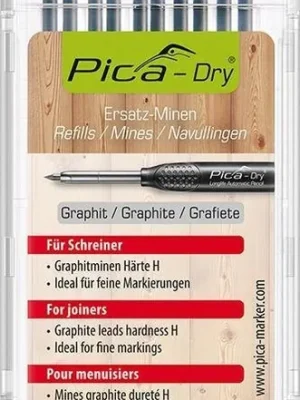 Pica Minen-Set für Tieflochmarker -Dry Graphit | 10 graphit | Minen-Set, präzises und feines Anzeichnen, graphit | 1404979 Top-Angebot