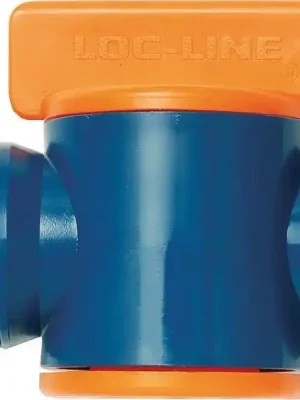 LOC-LINE Abstellhahn 2-teilig für Kühlmittelschlauch 1/2" NPT-Außengewinde | 1/2" mm | Abstellhähne mit Außengewinde | 2 Stück | 1415100 Neuheit