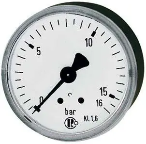 Direkt Vom Hersteller Riegler Manometer rückseitig zentrisch 63mm 0-10bar G1/4" | 63 mm | G 1/4 Zoll | 1408555