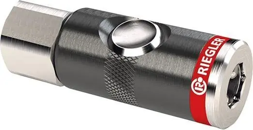 Direktkauf Riegler Sicherheitskupplung mit Druckknopf drehbar, NW 7,4mm IG G1/4" | G 1/4 Zoll | 1407309