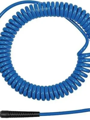 Abverkauf Riegler Spiralschlauch PU blau, Kupplung u Stecker NW7,2 10x6,5mm, 7,5m | 10 x 6,5 mm | 7,5 m | 11 bar | 69 mm | 1404852