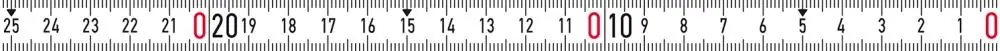 BMI Bandmaß selbstklebend 2mx13mm weiß rechts | 2 m | 1414061 Markenware