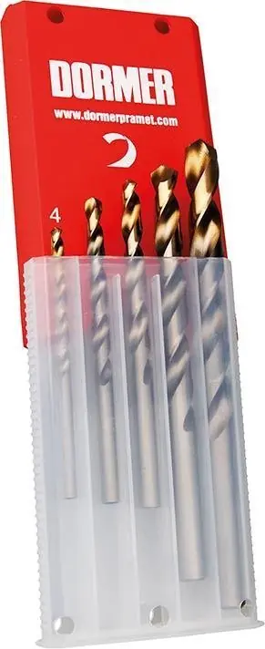Solange Der Vorrat Reicht DORMER Spiralbohrer Set 4-10mm x1,0 A002 in Box 118G Typ N 4xD 5tlg. Tin Tip A08910 | 4–10 mm | 5 Stück | 1396775