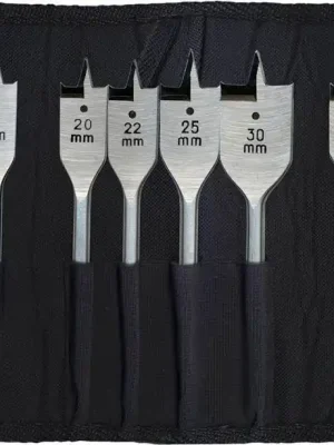 Heller Flachfräsbohrersatz Quick11-tlg. Rolltasche | 11-teilig | 10; 12; 14; 16; 18; 20; 22; 25; 30; 35; 40 mm | 1414528 Top-Seller