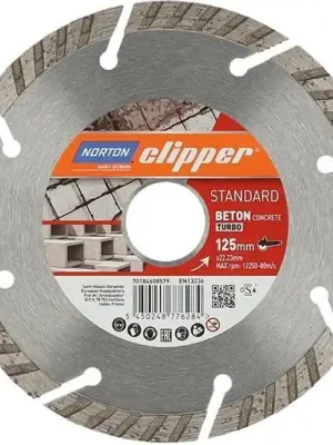 Rabatt Norton Diamantscheibe Standard Beton Turbo Ø125 | 12250 min-1 | 125 x 22,23 mm | 8 x 2,8 mm | 1397659