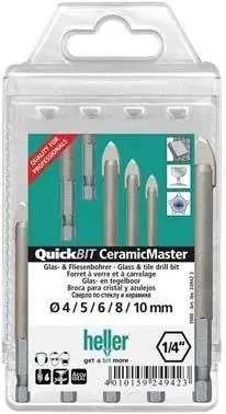 Heller Glasbohrer-Satz CeramicMaster 5-teilig | 1414510 Markenware