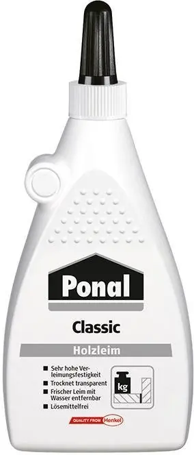 Zertifiziert Ponal Classic Holzleim 120g (F) | 120-g-Flasche | 1415399