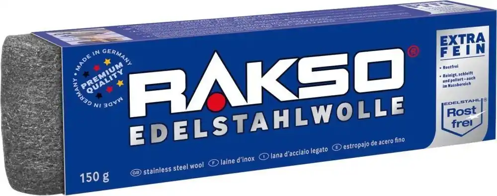 Direktkauf RAKSO STAHLWOLLE Edelstahlwolle Gr. 3 mittel, 150 g Rakso | mittel | 3 | 1417506