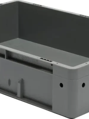 Zertifiziert Transportkasten VTK 600/145-0 grau | 60 kg | 600x400x145 mm | 560x360x125 mm | 700 kg | 1773489