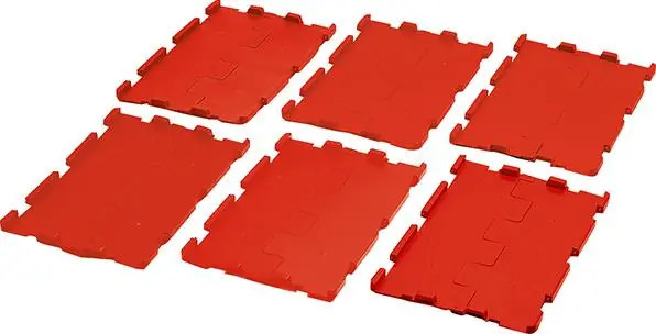 Begrenztes Angebot Klappdeckel rot für VTK / D600K,rot B600xT400 mm VE 4 Stk. LA-KA-PE | rot | 600x400x15 mm | 1769040