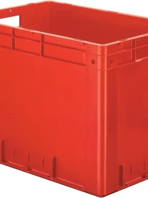 Transport-Stapelkasten B600xT400xH420 mm rot Auflast 700kg mit Griffloch LA-KA-PE | 75 kg | 600x400x420 mm | 560x360x400 mm | 700 kg | 1771274 Jetzt Kaufen