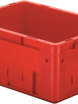 Transport-Stapelkasten B400xT300xH175 mm rot Auflast 600kg ohne Griffloch LA-KA-PE | 45 kg | 400x300x175 mm | 360x260x155 mm | 600 kg | 1775755 Sofort Bestellen