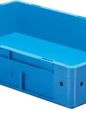 Transport-Stapelkasten B600xT400xH120 mm blau Auflast 700kg ohne Griffloch LA-KA-PE | 60 kg | 600x400x120 mm | 560x360x100 mm | 700 kg | 1771277 Top-Angebot