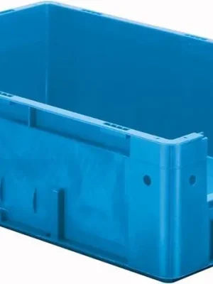 Expressversand Sichtlagerkasten blau B400xT600xH175 mm Auflast 600kg, VE 2 Stk. ohne Griffloch LA-KA-PE | 55 kg | 600x400x175 mm | 560x360x155 mm | 600 kg | #[4] | 1771269