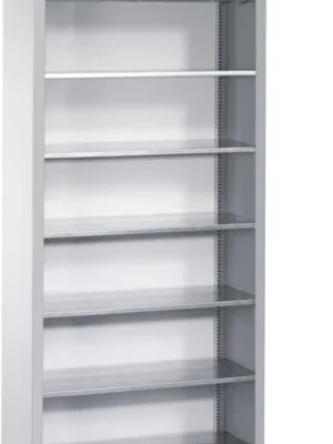 Bestseller Lager-Regalschrank B700xT300xH1980 mm RAL 7035 ohne Türen 9 Fachböden CP | RAL 7035 | ohne Türen | 1980x700x300 mm | 9 | 1772713