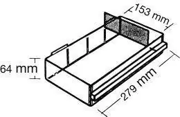 Ersatzschublade Typ150-3 B279xT155xH64 mm transparent RAACO | 150-3 | 1789575 Sichere Zahlung