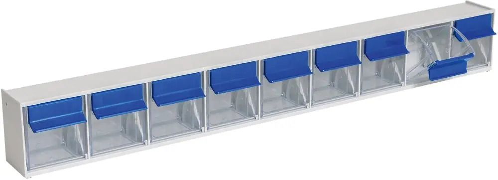 MultiStore Riegel Nr. 9 hochschlagfest Kunststofflichtgrau | MultiStore Riegel 9 | 9 | 601x64,5x76,5 mm | 49x44,5x46 mm | 0,90 l | 1769293 Must-Have